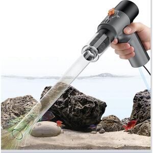 VIPASKA Electric Aquarium Gravel Cleaner 3-Mode Water Changer 6-in-1 Kit